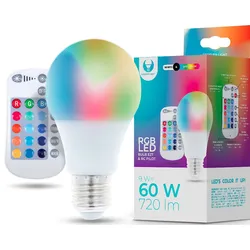 Forever Light LED-Birne E27 A60 9W 230V RGB-Farben