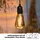 Hellum Hängelampe Batterie ST64 Ø 6,4 x 13,8 cm Gold