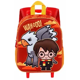 HARRY POTTER Buckbeak-Kleiner 3D Rucksack mit Rädern, Orange