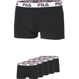 Fila Boxershort 5er Pack Stretch, Schwarz XL
