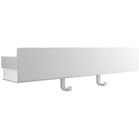 Designfabrik Hamburg Duschablage Weiß, Metall, Rechteckig, 42x8x9 cm, Badezimmer,,Duschregale