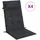 vidaXL Hochlehner Auflage 4 St. 40 x 40 x 5 cm schwarz