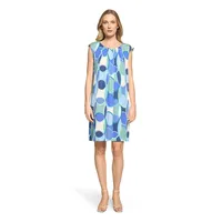 Betty Barclay Sommerkleid A-Linien Blau/Grün 46