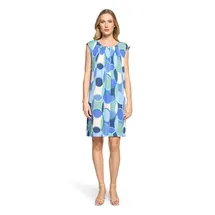 Betty Barclay Sommerkleid A-Linien Blau/Grün 46