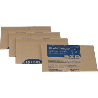 RUBIN Biomüllbeutel 10,0 l braun, 10 St.