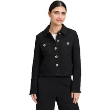 Betty Barclay Blazer-Jacke langarm in Bouclé-Opik, Black, 42