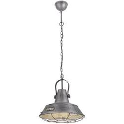 Pendel Leuchte Industrie Eisen Gitter Decken Lampe Wohn Zimmer Beleuchtung LeuchtenDirekt