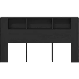 vidaXL Kopfteil Schrank Schwarze Eiche 180 x 18.5 x 102.5 cm