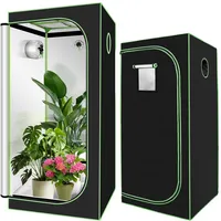 Vigevee Growzelt 80x80x180cm, 600D Oxford Grow Tent mit Beobachtungsfenster, Lichtdicht und Wasserdicht Pflanzzelt, Growschrank für Homegrow, Indoor Anbauzelt, Growroom