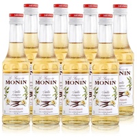 8x Monin Vanille / Vanilla Sirup, 250 ml Flasche