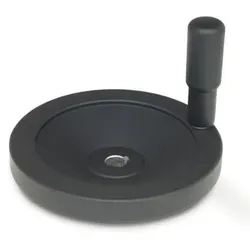 323-200-K20-R Scheibenhandräder, schwarz, Kunststoff beschichtet