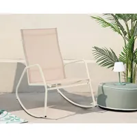 barths Brody Schaukelstuhl 68,5 x 91 x 97 cm beige 1 St.