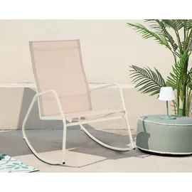 barths Brody Schaukelstuhl 68,5 x 91 x 97 cm beige 1 St.