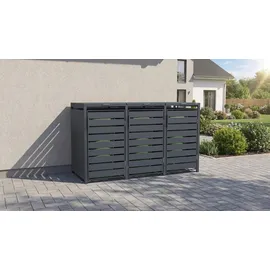 Weka Mülltonnenbox Gary 189,5 x 80 x 116 cm grau