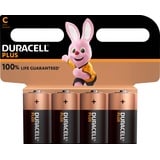 Duracell Plus-C K4 Baby (C)-Batterie Alkali-Mangan 1.5V 4St.