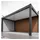 Weide Anlehncarport 4,96 x 0,40 m braun