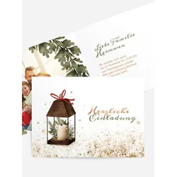 Einladungen Weihnachtskarten selbst gestalten mit Spruch und Fotos im Onlinedesigner bei Meine-Kartenmanufaktur.de