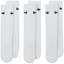 Nike Funktionssocken 3er Pack Weiß/Schwarz S