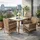 Polyrattan Set 4-tlg Beige/Braun