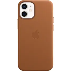 Apple iPhone 12 mini Leder Case mit MagSafe sattelbraun