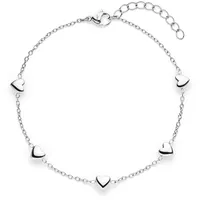 s.Oliver Tiny Hearts Armband Edelstahl silber SOJ-0202-B-21 Größe 21