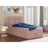 Sofnet Boxspringbett Best Mini mit Bettkasten und Matratzentopper - Einzelbett mit Bonell-Matratze und Topper, Polsterbett, Bett, Schlafzimmer Betten, Boxspringbetten