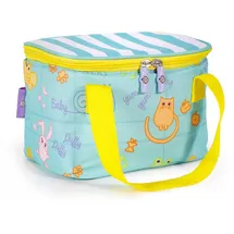 Milk Moo Soft Cuddles Milk&Moo Lunchbox | Isolierte Lunchtasche | Brotdose | Kühltasche | wasserfest Lunchbag | Kinder Brotbeutel | Lunch Tasche für Grundschule, Kita, Kindergarten | Türkis