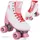 Apollo Rollschuhe Kinder und Erwachsene WEISS|orchideenpink 35/38