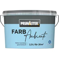 Primaster Farbambiente Wandfarbe himmelblau matt 2,5 l