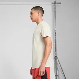 Puma Herren T-Shirt TAD ESSENTIAL HEATHER CAT TEE 525907 beige 4XL