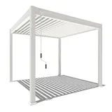 pergoline Pavillon 300 x 300 cm weiß