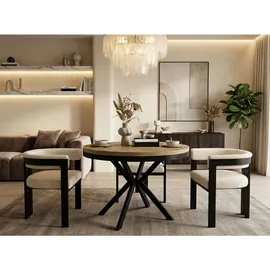 WFL GROUP Lancelot Ø 90 cm braun