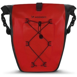 Wozinsky Fahrradtasche wasserdichte Fahrradtasche Kofferraumtasche Gepäcktasche rot