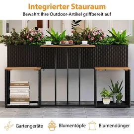 Costway Gartenmöbel Set 2-tlg. Schwarz