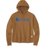 CARHARTT Fiber-Serie Hoodie Hellbraun/Blau XS