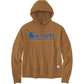 CARHARTT Fiber-Serie Hoodie Hellbraun/Blau XS