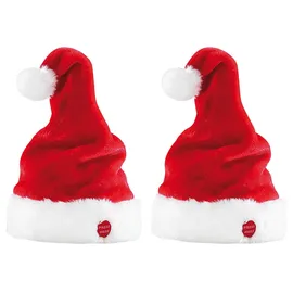 Infactory 2er-Set Singende und tanzende Nikolausmützen