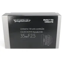 Voigtländer Color-Skopar 2,5/35 mm silb. Pancake II VM Objektiv inkl.LH-4N Limit.