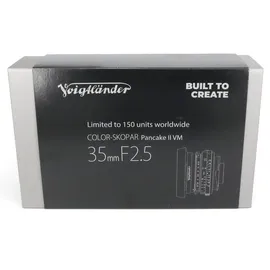 Voigtländer Color-Skopar 2,5/35 mm silb. Pancake II VM Objektiv inkl.LH-4N Limit.