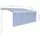 vidaXL Markise 3,5 x 2,5 m blau
