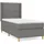vidaXL Boxspringbett 100 x 200 cm Dunkelgrau