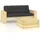 vidaXL Garten-Lounge-Set 2-tlg. grau