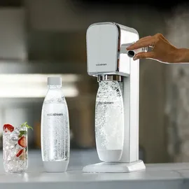 Sodastream Art white + Kunststoffflasche + CO2-Zylinder