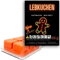 WonderWax Duftwachs WonderWax® Neon Duftwachs 6 Würfel, (Lebkuchen), Duftrichtung: Lebkuchen