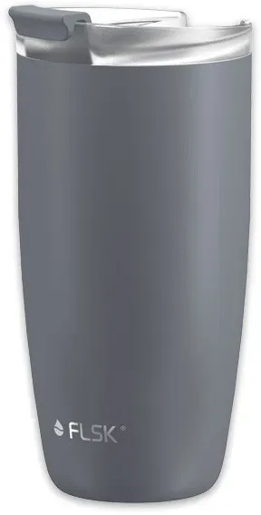 FLSK Edelstahl Thermobecher - Kaffeebecher to go - stone - 500 ml
