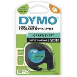 DYMO® Original Schriftband für LetraTag, Plastik - schwarz auf grün