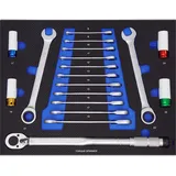 TRUTZHOLM Profi Werkstattwagen Einlagen Werkzeugeinlage in verschiedenen Ausführungen aus Schaumstoff 520x400mm (Drehmomentschlüsselset)