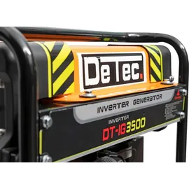 DeTec. Inverter Stromerzeuger 3,5 kW | Benzin Stromgenerator 230V | Notstrom Inverter Generator