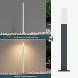 doporro Wegeleuchte Aluminium 38 cm x 80,6 cm x 3,8 cm 3W IP65 sandweiß