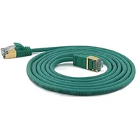 Wantec Extra dünnes CAT7 SSTP Patchkabel 0,5 m, grün